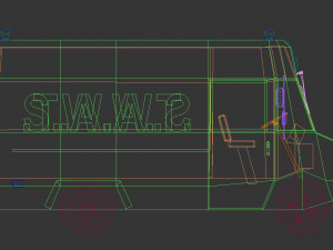 low poly swat van 01 3D-Modell