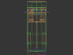 low poly swat van 01 3D-Modell