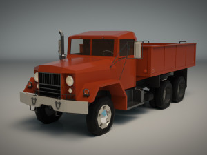 low poly vintage truck 01 Model 3D