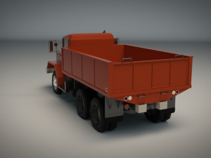 low poly vintage truck 01 Model 3D
