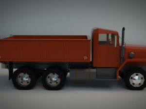 low poly vintage truck 01 Model 3D