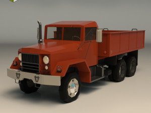 low poly vintage truck 01 3D-Modell