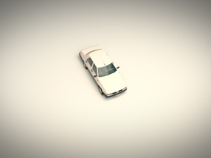 low poly sedan car 07 Model 3D