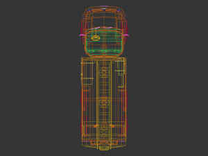 low poly vintage truck 03 3D Model