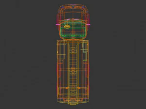 low poly vintage truck 03 3D Model