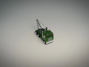 low poly vintage truck 04 3D Model
