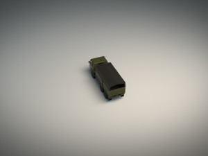 low poly military truck 04 Modelo 3D