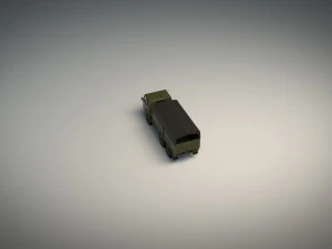caminh&atilde;o militar low poly 04 Modelo 3D