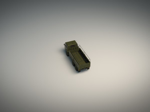 low poly military truck 04 Modelo 3D