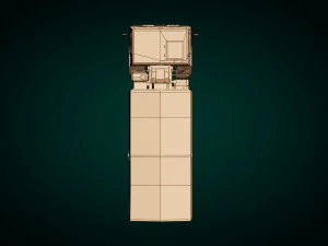 caminh&atilde;o militar low poly 04 Modelo 3D