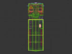 caminh&atilde;o militar low poly 04 Modelo 3D