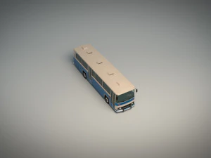 low poly city bus 03 3D Model