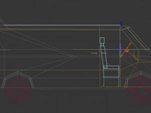 low poly a-team van 3D Model