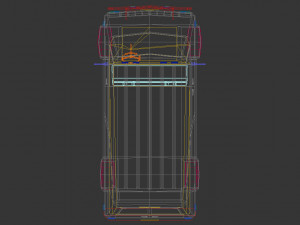 low poly a-team van 3D 모델