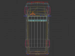 low poly a-team van 3D Model
