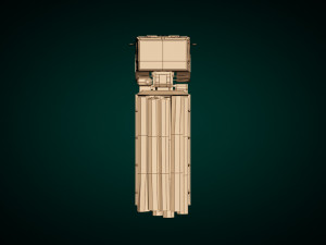 low poly log truck 01 Modèle 3D
