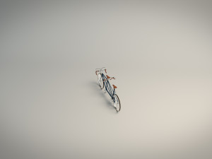 low poly tandem bike Model 3D