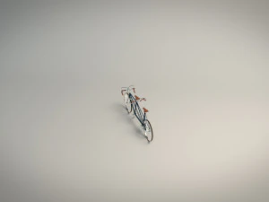 low poly tandem bike 3D Model