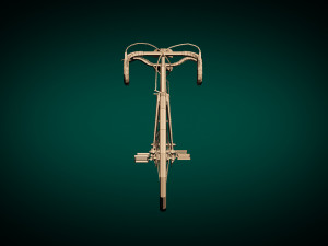 low poly tandem bike Model 3D