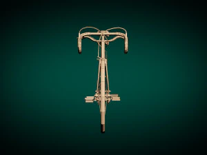 low poly tandem bike 3D Model