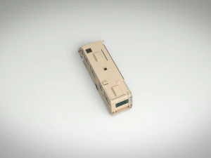 low poly motorhome 02 3D Model
