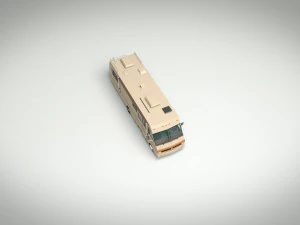 low poly motorhome 02 3D Model