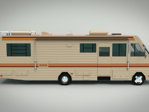 low poly motorhome 02 Model 3D