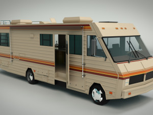 low poly motorhome 02 Model 3D