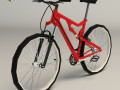 low poly mountain bike 3D Model
