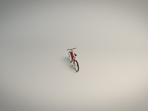 low poly mountain bike 3D Model