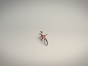 low poly mountain bike 3D Model