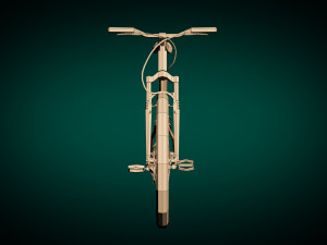 low poly mountain bike 3D Model