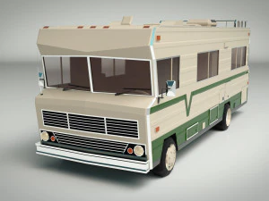 Low-Poly-Wohnmobil 03 3D Modell