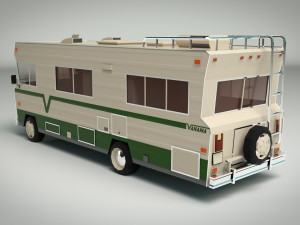 Low poly motorhome 03 3D Модель