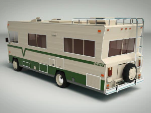 Low-Poly-Wohnmobil 03 3D Modell