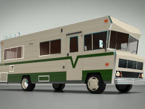 Low-Poly-Wohnmobil 03 3D Modell