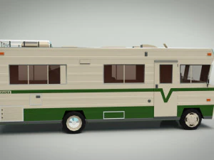 Low-Poly-Wohnmobil 03 3D Modell