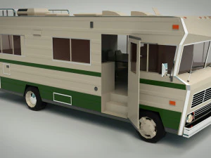 Low-Poly-Wohnmobil 03 3D Modell