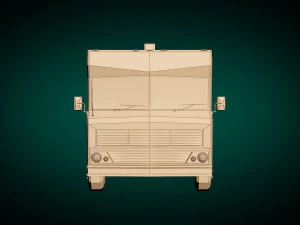 Low-Poly-Wohnmobil 03 3D Modell