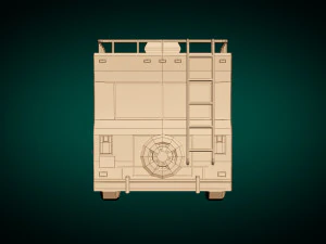 Low-Poly-Wohnmobil 03 3D Modell