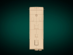 Low poly motorhome 03 3D Модель