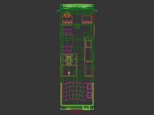 Low poly motorhome 03 3D Модель
