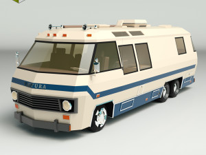 low poly motorhome 04 3D-Modell