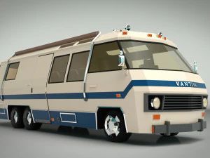camper low poly 04 Modello 3D
