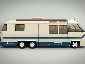 low poly motorhome 04 Modèle 3D