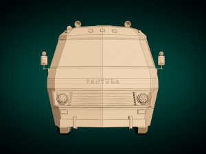 low poly motorhome 04 Modèle 3D