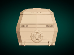 low poly motorhome 04 Modèle 3D