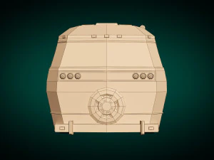 camper low poly 04 Modello 3D