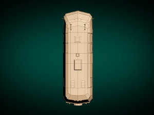 low poly motorhome 04 Modèle 3D
