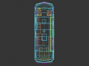 low poly motorhome 04 Modèle 3D